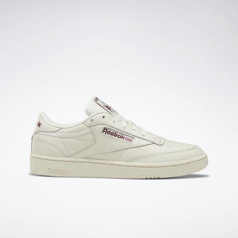 Tenisi Reebok Club C 85 Barbati Albi/Visinii Romania AM3186XS